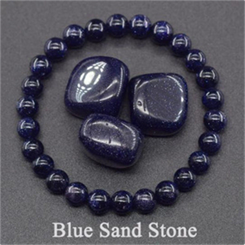 Natural Stone Elastic String Beaded Bracelet Style27