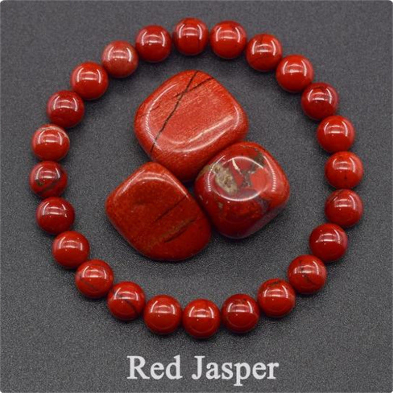 Natural Stone Elastic String Beaded Bracelet Style14