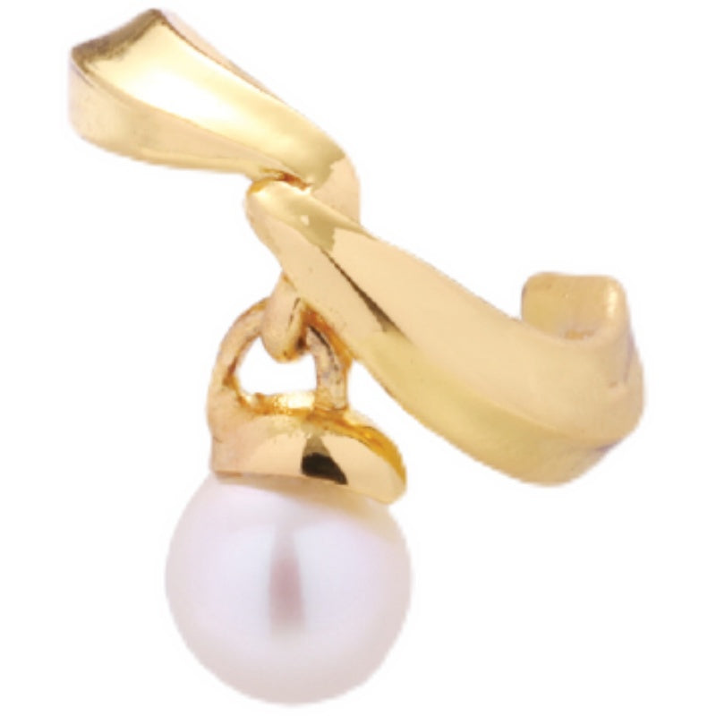 Women's Light Luxury Sterling Silver Plated 18K Gold Pearl Earrings