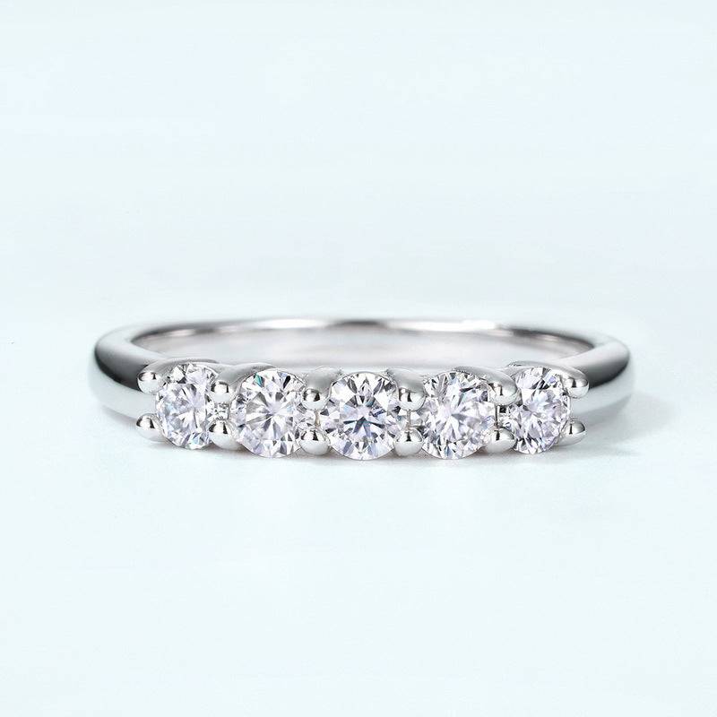 Moissanite Tanabata Valentine's Day Ring