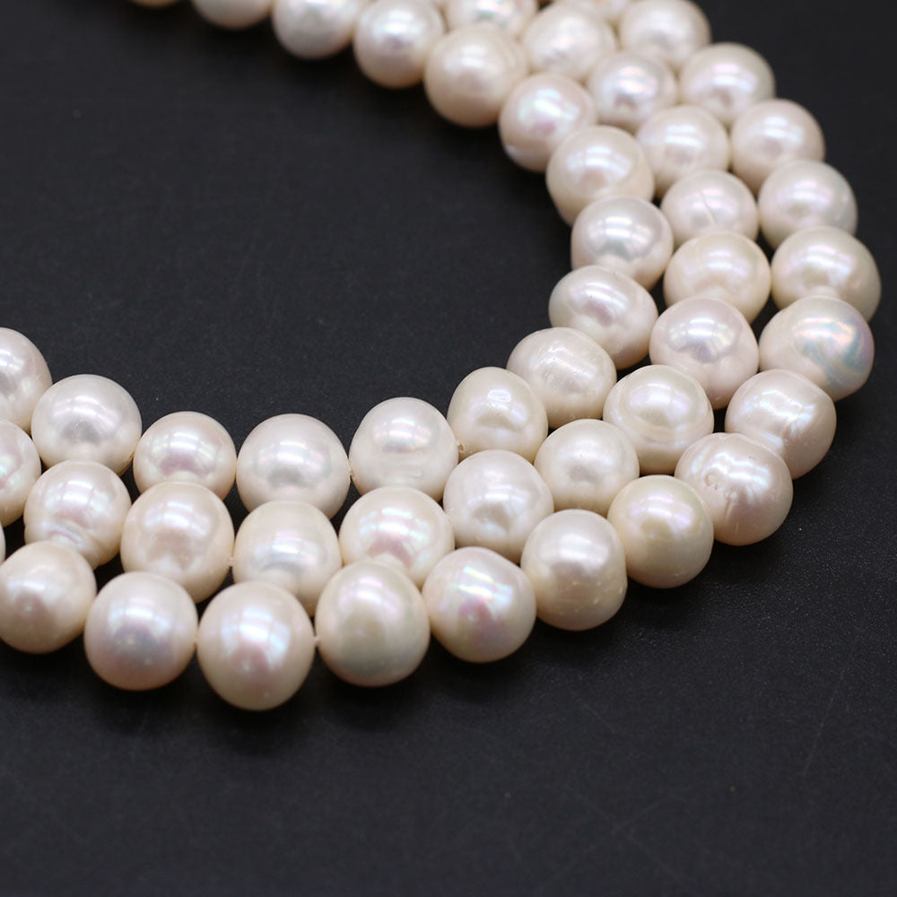 Natural Freshwater Pearl Punch Bead String