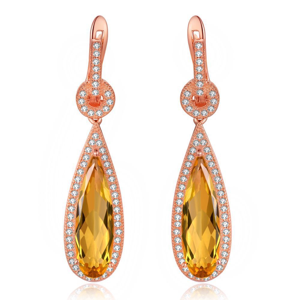 925 Sterling Silver Pear Shape Citrine Jewelry