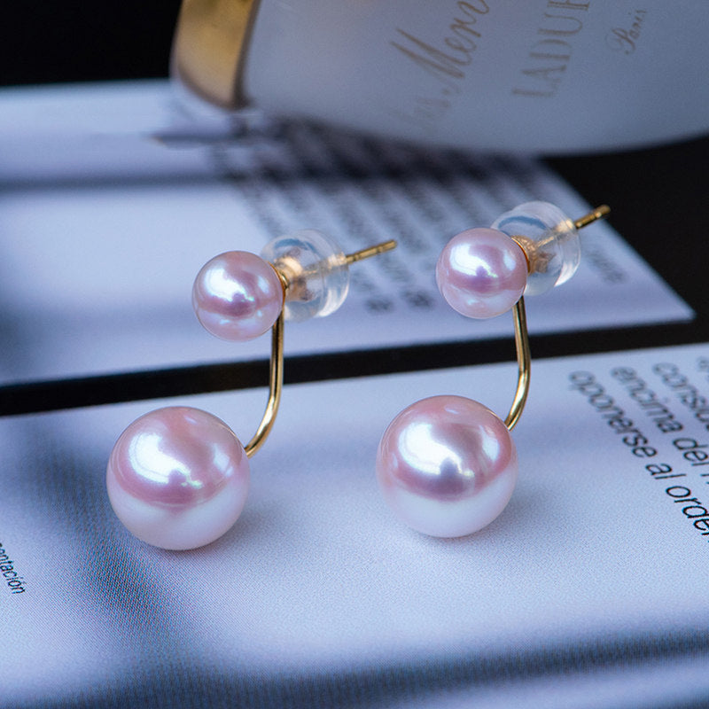 Women's Tiangong Pearl Round Earrings