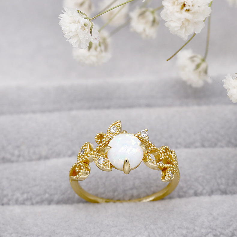 Sterling Silver Plating K Gold Ring