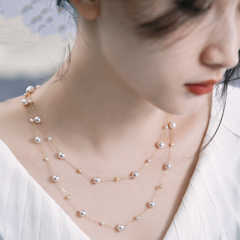 Mixed Color Star Pearl Necklace - Bon Mercado