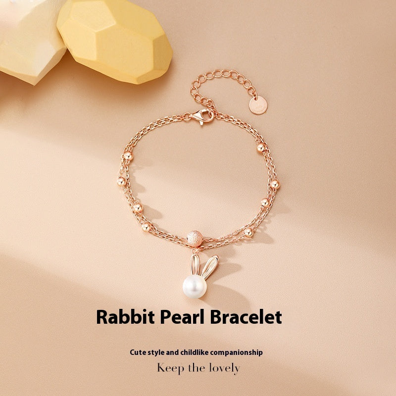 Ferris Wheel Rabbit Pearl Bracelet Women's All-match