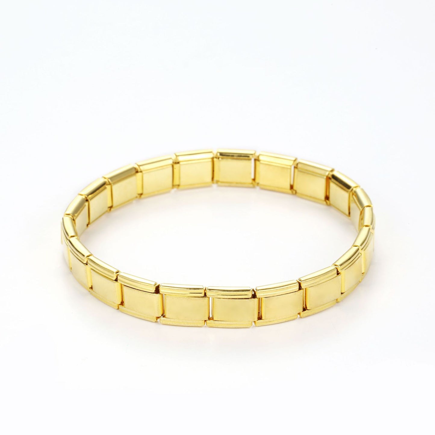 Punk Minimalist Stainless Steel Spring Bracelet Jewelry Gold