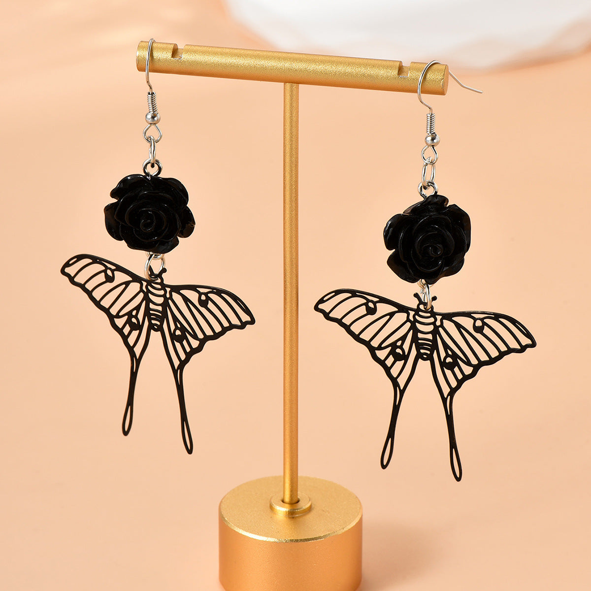 Fashion Versatile Butterfly Rose Earrings