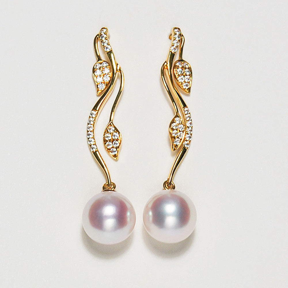 Seawater 18K Gold Pearl Earrings Are Simple And Fashionable