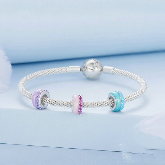 Candy Color Bracelet S925 Sterling Silver DIY Bead